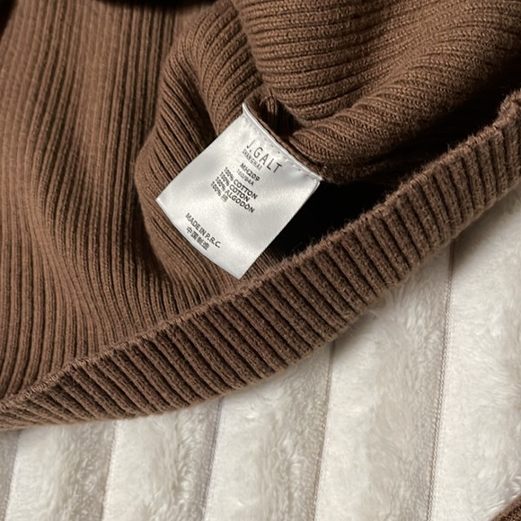 Brandy Melville Brown Full Zip Hoodie | Size XS / Small - Picture 4 of 5